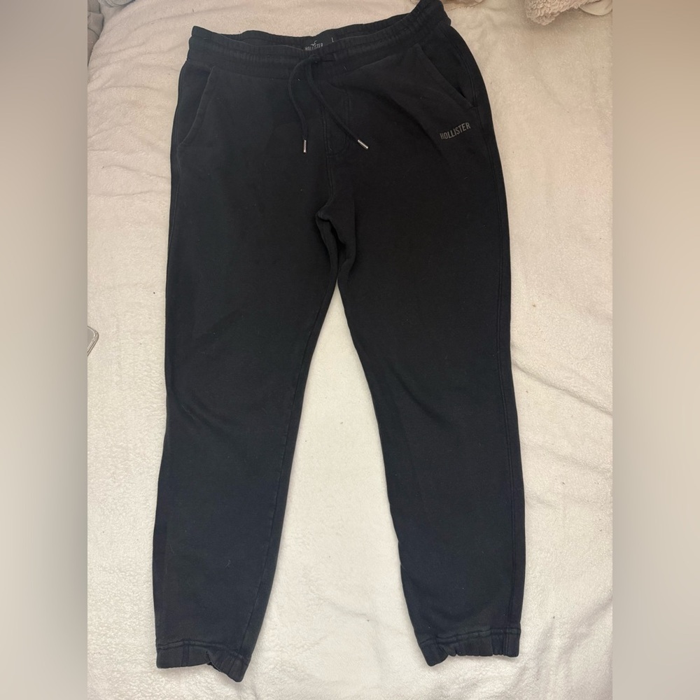 Hollister Black Jogger Sweatpants Elastic Waistband